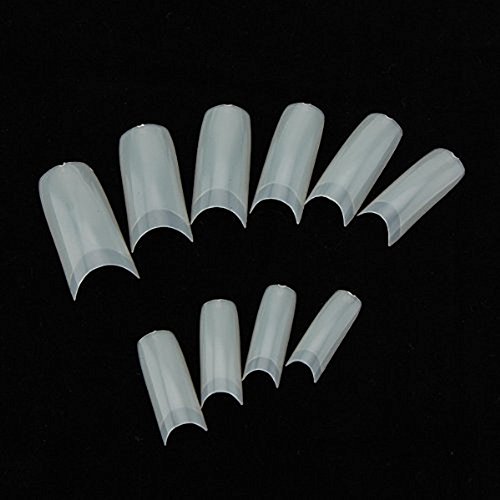SupplyEU 500pcs White Acrylic UV Gel French False Fake Nail Art Tips