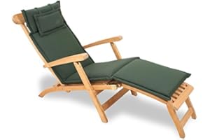 ROG garden-line AU24 Auflage FÜR DECKCHAIR LIEGESTUHL 186 x 45 cm - GRÜN