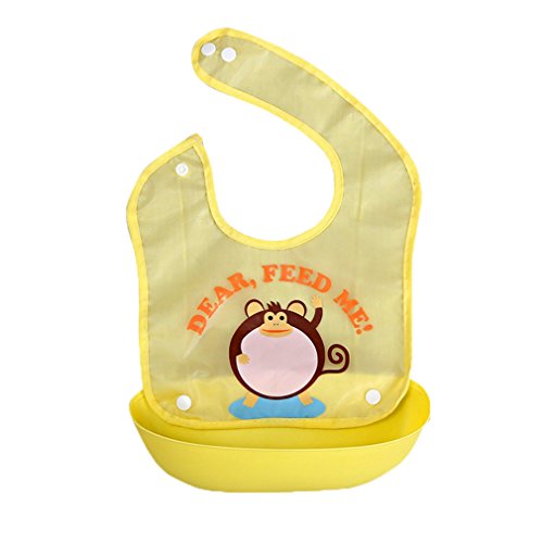 JT-Amigo 4er Set Baby Lätzchen mit Auffangschale, Baumwolle, Wasserdicht - 2