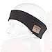 Produktbild WINOMO Bluetooth Stirnband mit Funkkopfhörer Kopfhörer Ohrhörer Stereo Lautsprecher Mikrofon Freisprecheinrichtung für Fitness Studio Fitness Übung Outdoor Sport (grau)