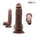 Produktbild Neojoy Vinny Braun 21cm Undercover Lover - Realistischer Penis mit Saugnapf und Hoden- Venen für zusätzliche Stimulation - G-Punkt und Anal Sex Spielzeug Masturbator Strap-on