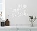 Produktbild Wandaufkleber Wall Sticker quotes 24"x16" It's Wine O'Clock Glass Silhouette Kitchen Drink Wall Decal Sticker Art Mural Home Decor Quote