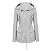 Produktbild Soupliebe Regenjacke für Damen Outdoorjacken Wasserdichter Regenmantel mit Kapuze Windproof Jacken Mäntel Sweatjacke Winterjacke Fleecejacke Steppjacke