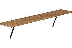 ‎MOEBEL17 moebel17 Heizkörperregal Adin Regal Wandregal Holzregal Hängeregal, ohne Bohren Wandboard Regal für Heizkörper, Holz, Braun, eckig, 110 x 21,5 x 18 cm 92451