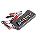 Produktbild Fanxing 12 V Auto Auto Digital Batterie Lichtmaschine Tester 6 Led-leuchten Display Diagnosewerkzeug für Autos Motorradbatterien (Schwarz)