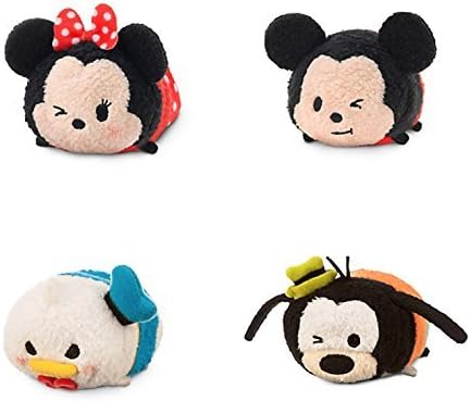 Mickey Mouse and Friends ''Tsum Tsum'' Mini Plush figures Tsum Tsum Disney Mickey &amp; Minnie Mouse + Donald Duck &amp; Goofy Set