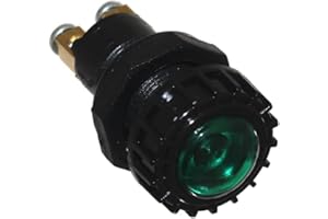 Old-Harvest 1x 12V Anzeige Leuchte Grün Neu Einbau 17mm Bohrung KontrollLampe Licht Zeiger