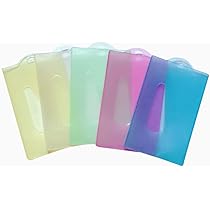 Porte-Badges Transparents Rigides - Lot De 2 Avec Cordons Rétractables - Pour Cartes D'Identité, Badges, Cartes De Crédit - Horizontal/Vertical - 3
