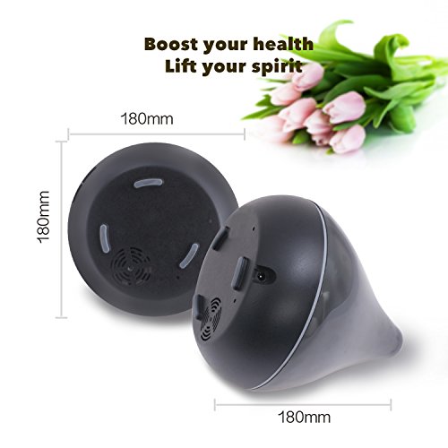 Makimoo MH03 Ätherisches Öl Diffusor 300ml Ultraschall Aroma Diffusor, Zeitsteuerung Lichtsteuerung Schwarz (EU Plug) - 4