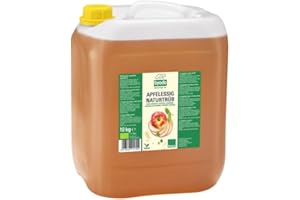 Vinaigre de Cidre Bio PREMIUM Trouble 10 Kg Non Pasteurisé Byodo | Vinaigre de Cidre Organique Naturelle certifié Labels Européen et Bioland - Vinaigre de cidre de Pomme Bio Qualité Professionnelle