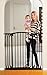 Dreambaby Chelsea Xtra-Tall Auto-Close Gate set - 1 gate + 2 extensions  (Fits 71cm-107cm) Black