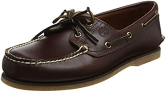 Timberland Men's Classic 2 Eye Boat Leather Shoe, Brown (Rootbeer Smooth 25077), 43 EU