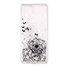 Produktbild Miagon Flüssig Hülle für Huawei P30 Pro,Glitzer Weich Treibsand Handyhülle Glitter Quicksand Silikon TPU Bumper Schutzhülle Case Cover-Löwenzahn Schmetterling