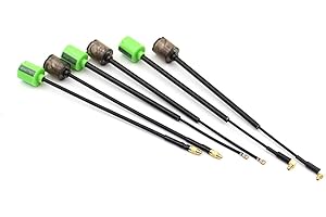 SPARKHOBBY Lollipop 5 RHCP/LHCP 5.8G 2.8dBi Mini FPV Antenna SMA/RP-SMA/MMCX-Straight/MMCX-Angle/UFL for RC Transmitter Receiver Drones DIY (L 155mm SMA Black)