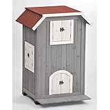 SILVIO DESIGN Katzenhaus Tower, B/L/H: 55/58/95 cm, grau 55 cm, 95 cm, grau