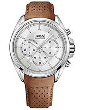 Hugo Boss Herren-Armbanduhr XL Driver Chronograph Quarz Leder 1513118
