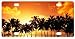Produktbild Ganheuze Personalized Tropical Paradise Ocean Beach Scene with Palm Trees Front Mental License Plates 6 X 12 Car License Plate