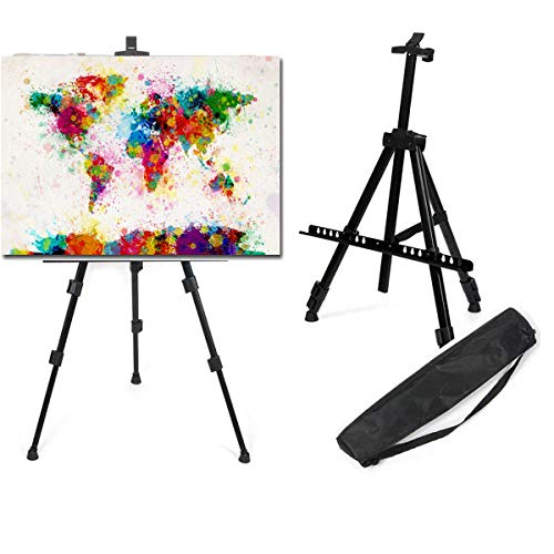 LIVIVO - Caballete telescópico con trípode y soporte para pintura o pizarra blanca