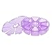 Voberry®1 Pcs Plastic Purple 8 Grids Plastic Desktop Storage Box Cosmetic Case (Pink)