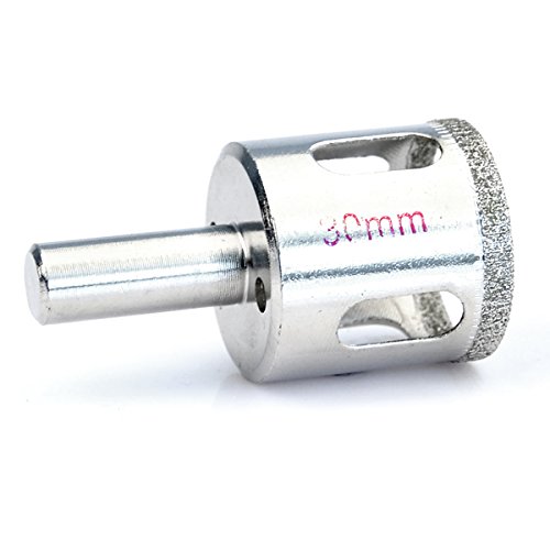 IDEALEBEN Glasbohrer Glass Diamantbohrer Hohlbohrer Lochsäge Bohrkrone Bohrer (30 mm) - 4