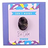 Amethyst Crystal Worry Stone Stress Relief Gift Birthday Anniversary Xmas Stocking Filler