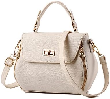Emotionlin Women's Bow-Knot Designer Style Cowry Shoulder Handbag Top Handle Bag(Beige)