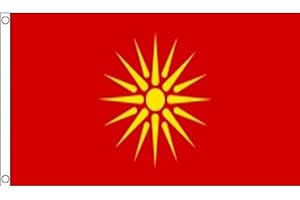 AZ FLAG - Macedonia Old Flag - 3x5 Ft - 100D Polyester Former Macedonian Banner with Two Metal Grommets - Fade Resistant - Vivid Colors - 3' x 5' Feet - 150x90 Cm