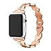 Produktbild bingT Ersatz für Apple Watch Armband 38mm 40mm, Ersatz Uhrenarmband, Komfortables langlebiges Metall Uhrenarmband Armband für iWatch Series 4, Series 3, Series 2, Series 1 (Rose Gold)