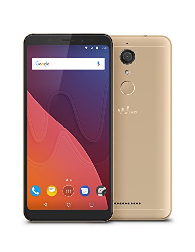 Wiko View 14,47 cm (5,7 Zoll) Smartphone (13MP Kamera, 32 GB internen Speicher, 3GB RAM, Dual-SIM, Fingerprint, Android 7.1 Nougat) gold