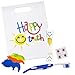 Produktbild Glückliche Zahn-Geschenk-Tasche"Happy Teeth" ~ Zahnbürste der Kinder, Timer, freigebende Tabletten und Glasschlacke