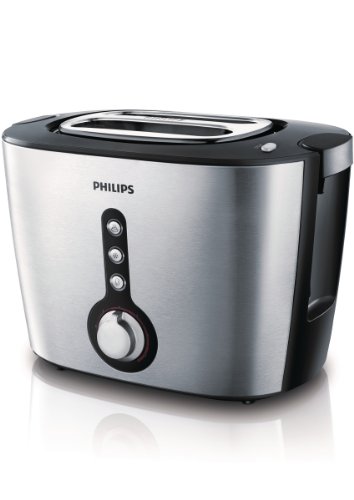 Preisvergleich Produktbild Philips HD2636 / 20 Toaster Viva Collection / Edelstahl / schwarz