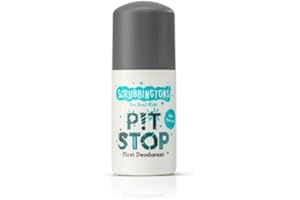 SCRUBBINGTON'S Scrubbingtons Pit Stop Childrens Natural First Deodorant, for Boys and Girls, Aluminium and Alcohol Free, Suitable for Sensitive Skin 1 x 50ml