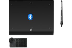 XP-PEN XPPen Tablette Graphique, Deco Pro MW (Gen 2) Tablette Graphique Bluetooth 5.0 sans Écran, Stylet à 16K(16384) Niveaux de Pression, Compatible avec Windows Chrome OS macOS 10.10 Android 10.0 Linux