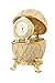 Produktbild Dekorativer Russische Fabergé-Stil Ei / Schmuckkästchen Gitter mit Uhr 6 cm cremefarbe