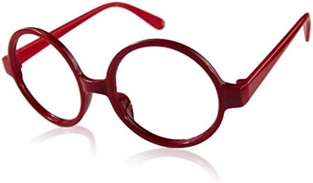 Retro Vintage Round Eyeglasses Arale Glasses Frames Red