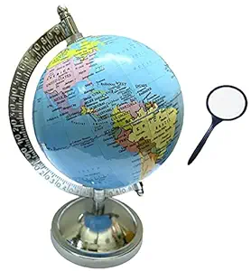 GeoKraft Political 5 Inches Laminated Globe/Home Decor/Office Decor/Gift Item/ShowPiece/Birthday Gift