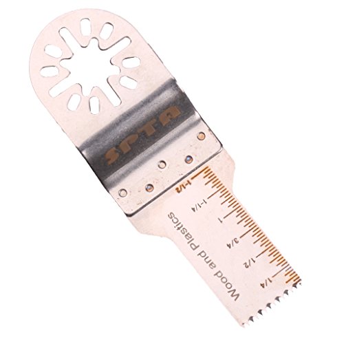 SPTA 37tlg Sägeblätter Sägeblattsortiment Multifunktionswerkzeug Multitool Zubehor für Fein Multimaster und Bosch Black und Decker Genesis Bosch Dremel Ridgid Ryobi Makita Milwaukee Dewalt Chicago Stainley Skil Haussmann Craftsman Multitool - 3