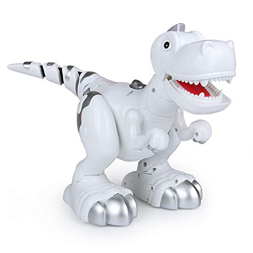Preisvergleich Produktbild Igemy Intelligenter Wechselwirkender Intelligenter Spielzeug Dinosaurier Roboter-Fernspielzeug Geschenk + Sound-Licht (Weiß)