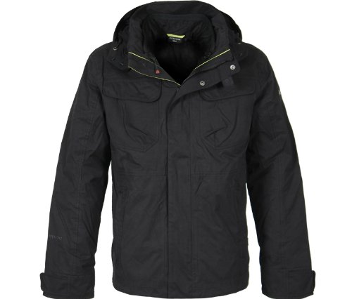 Bergson Herren Outdoorjacke 3in1 Doppeljacke Melvin, Black [900], 52, YF13-727703C