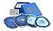Produktbild Set von 4 Achat Untersetzer - Blau