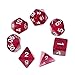 Produktbild lpyfgtp Würfel 7 Stück / Set Polyhedral Multi Sided Würfel D4-D20 Dungeons & Dragon D & D RPG Poly Spiel (Rot)
