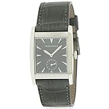 Movado Men's Heritage Black Leather Band Steel Case Swiss Quartz Watch 3650048