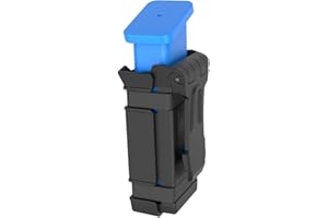 OMITAC Funda universal ambidiestra para revistas de 9 mm, 10 mm, .40 .45 individuales y dobles, bolsa de cargador individual para Glock 9 mm 1911 S&W Sig Sauer Beretta CZ Taurus Colt H&K Ruger y más