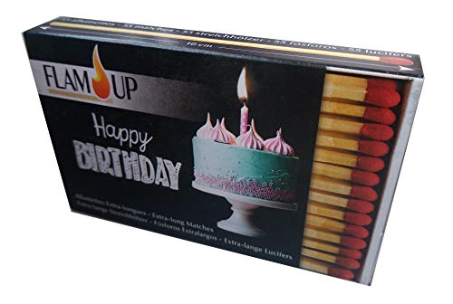 FLAM'UP Partite extra lunghe, 10 cm, confezione da 55 fiammiferi, modello casuale