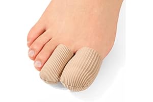 Kimihome Gel-Zehenschutzkappen, geschlossene Zehen, Stoffschutz, Silikon-Zehenschutz, lindert Hühneraugen, Blasen und Schwielen, 8 Stück