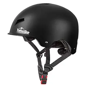 TurboSke Skateboard Helmet Skate Helmet, Bicycle BMX Scooter Helmet for Kids Youth Adults Men and Women