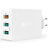 Aukey PA-T2 - Cargador de red, color blanco