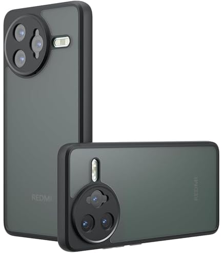 Ivoler Silikon Hülle Für Xiaomi Poco F7 Pro 5G – Ultra Dünn, Stoßfest, Matte Schwarz