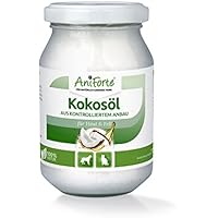 AniForte Kokosöl für Tiere 220ml, Kaltgepresst, Nativ, Kontrollierte Premium Qualität, Schutz, Ergänzung und Pflege für Fell, Kokosnussöl Kokosfett für Hunde, Katzen und Haustiere, Kokos Öl flüssig
