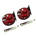 Produktbild 2pcs / Pair Universal-12V Lauten Auto Auto-LKW Elektrofahrzeug Horn Wasserdichtes Schnecke Form Horn Pfeife Horn Bass Trompete